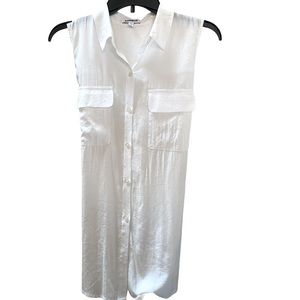 Express white sleeveless blouse